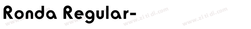 Ronda Regular字体转换